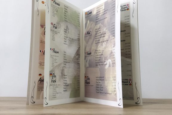 carta restaurante Nueva Cepa interior